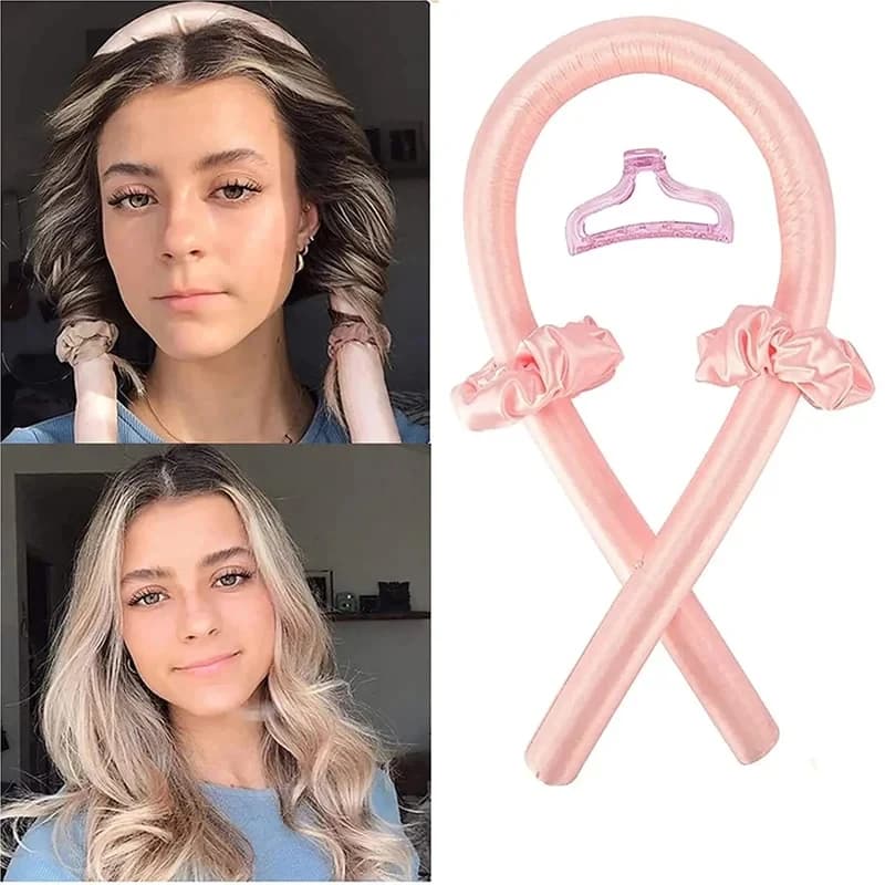 1/3sets Heatless Curling Rod Headband No Heat Silk Curls Hair Rollers Sleeping Soft Headband Lazy Hair Curlers Hair Tools