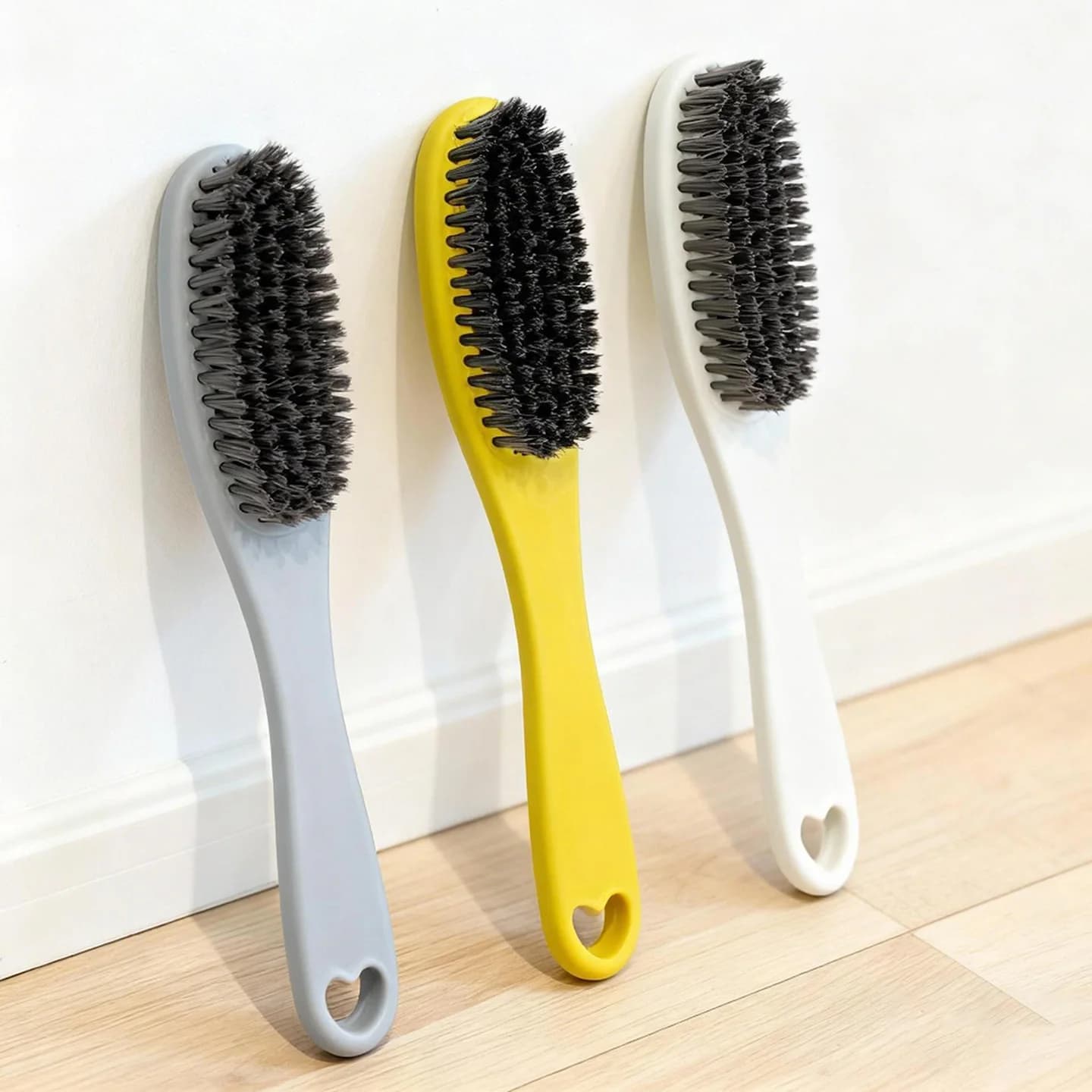 Spazzola per la pulizia delle scarpe durevole con manico lungo per scarpe da ginnastica, stivali, tela, rimozione delle macchie del bucato, strumento per spazzole per la pulizia della casa