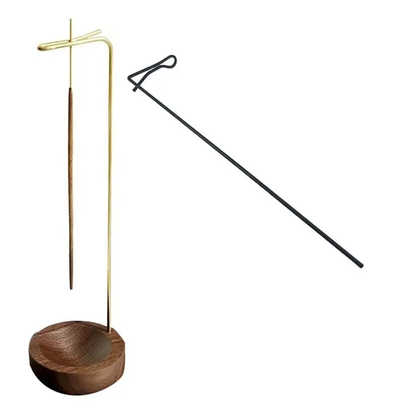 Bruciatore di incenso a sospensione AUAU con raccoglitore di cenere e porta bastoncini di incenso, decorazione per interni