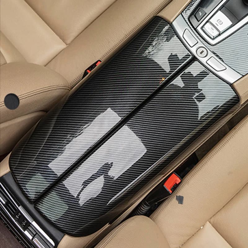 Accessories for BMW 5 GT Series F07 528 535i Car Carbon Fiber Stivating Braid Box Sticker Cover storage box Trim