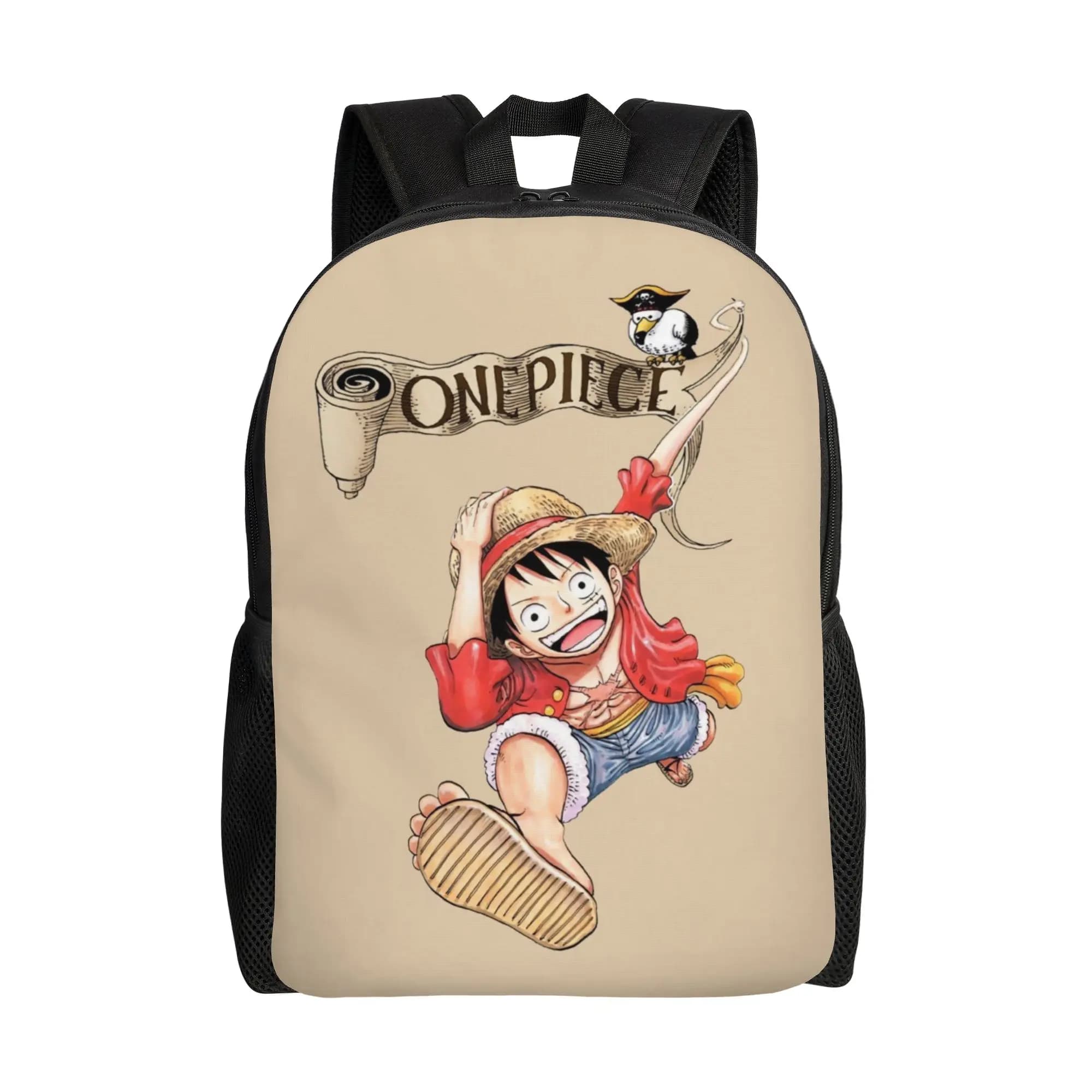 Anime One P-Pieces Backpack Women Men Casual Bookbag for School College Bags