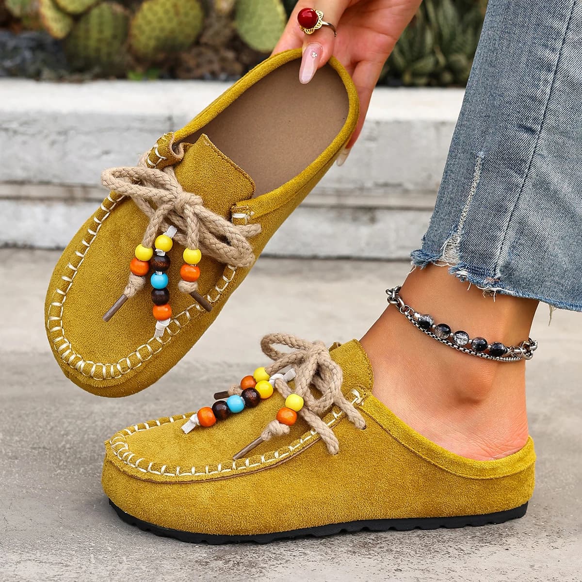 2025 Spring New Women Shoes Gymnastics Walking Flats Retro Autumn Designer slippers Women's Shoes Round Toe Shoes With Lacci Zapatos De Mujer