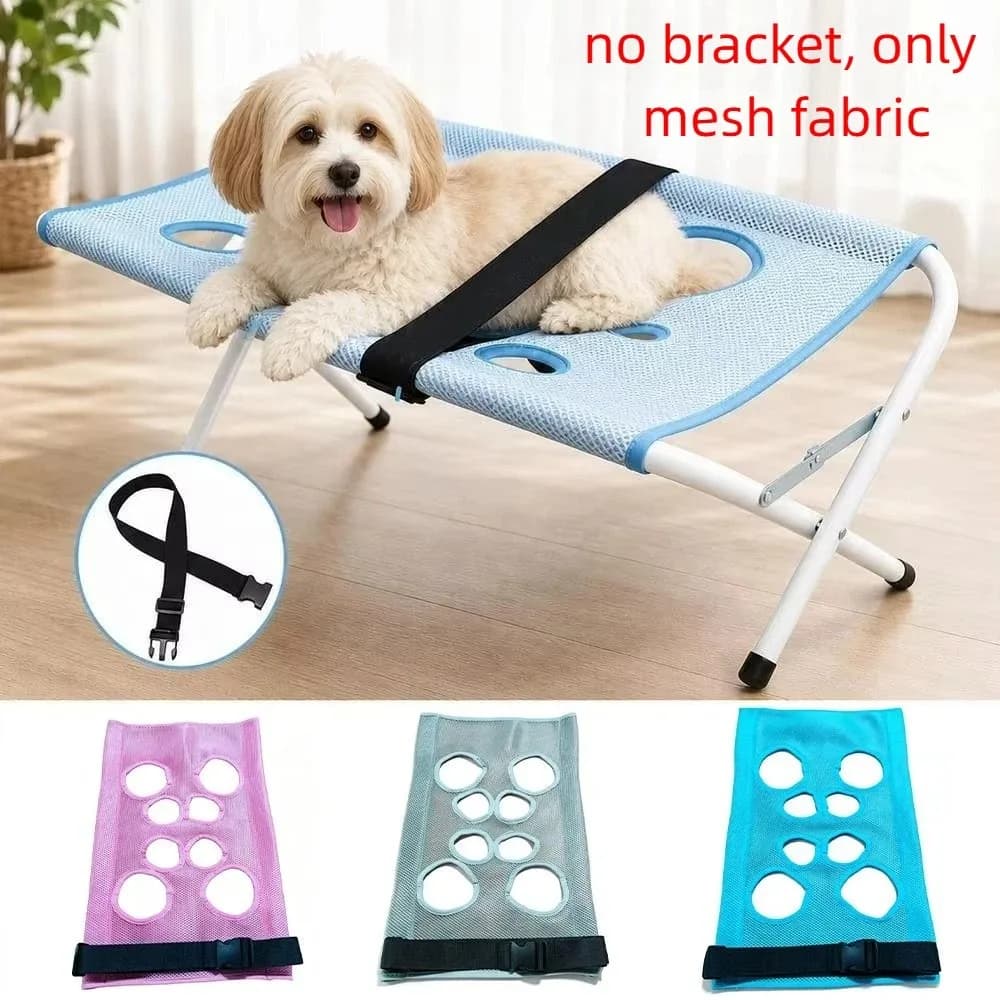 Breathable Pet Grooming Hammock Sling Cloth Quick Dry Multi-hole Cat Nail Trimming Hammock Mesh Anti-Scratch Adjustable Strap