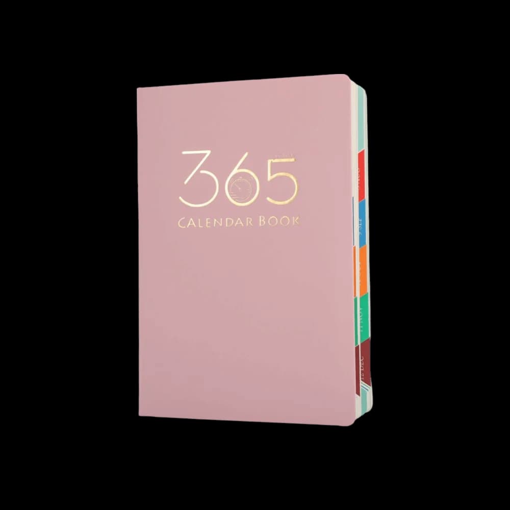 Forniture per Ufficio, Quaderno A5 con 320 Fogli, Copertina in PU Texturizzato, Elastico, Agenda Giornaliera con Indice Mensile, Porta Penna, Copertina Rigida