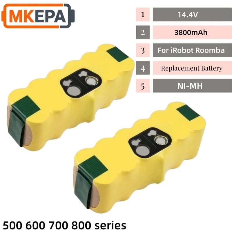 14.4V 3800mAh Replacement Li-ion Battery For iRobot Roomba 500 600 700 800 900 Series 620 650 770 780 580 890