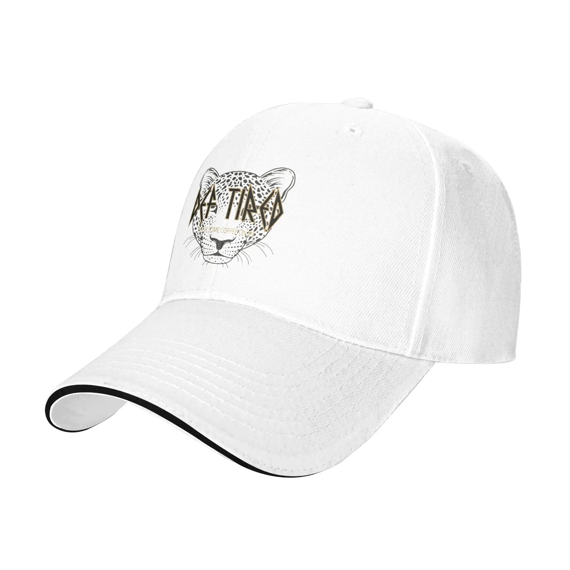 Def Tired Leopard Pour Some Coffee On Me Leopard Knit Hat Beanie Autumn Winter Hat Warm Acrylic Street Cap for Men Women Gifts,