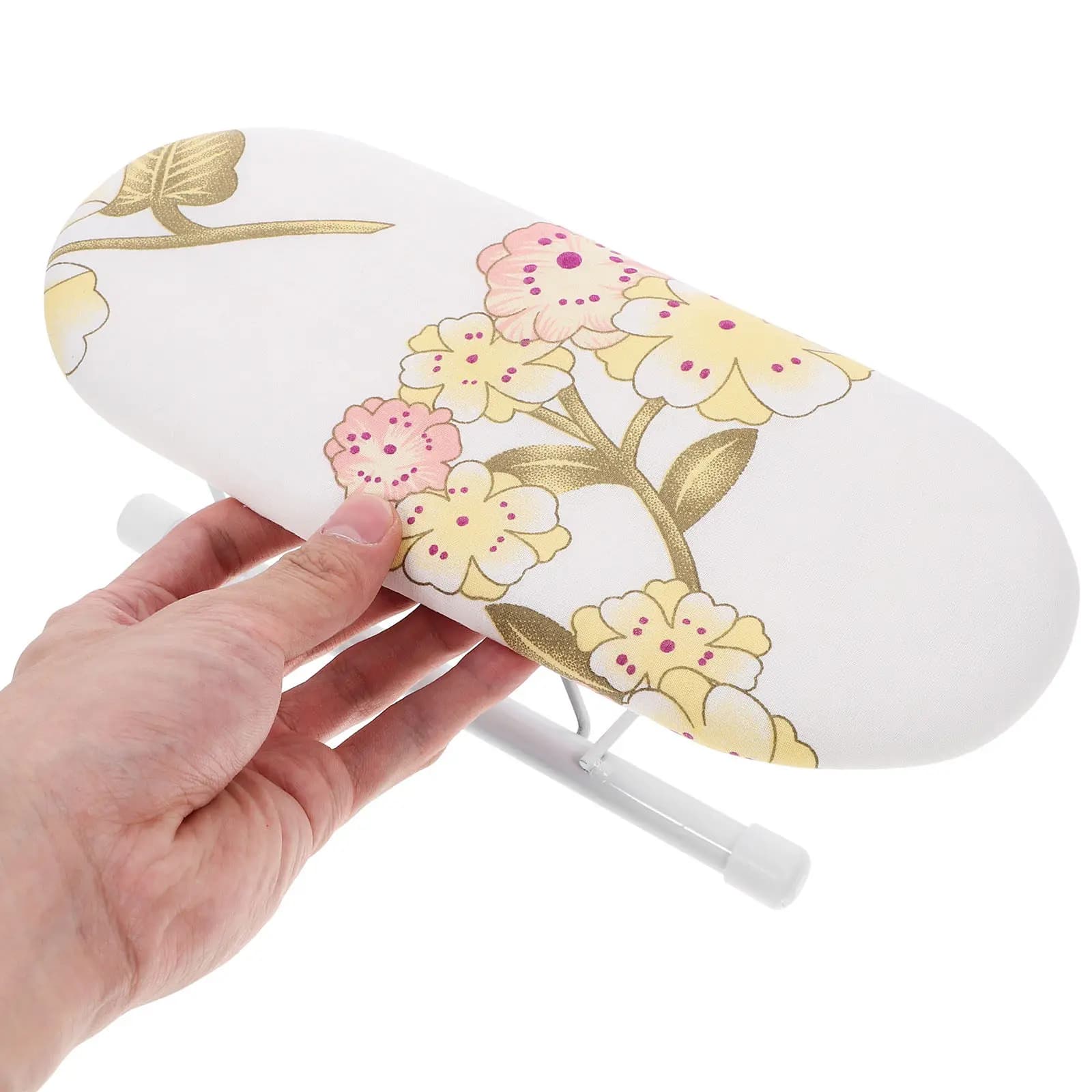 Mini Folding Small Ironing Board Household Heat-Resistant Cover Stable Non-Slip Portable Compact Ironing Rack Home Use