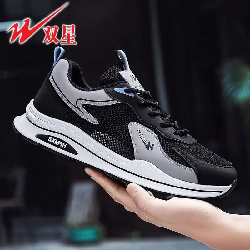 Men Soft Daily Mesh Sneakers Breathable Lightweight Casual Sports Running Shoes Durable Outdoor Footwear