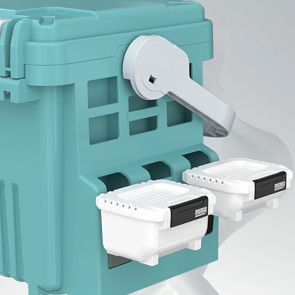 Scatole Porta Attrezzi da Pesca MEBAO, Contenitore Multifunzione in Plastica per Esche, Rimovibile e Smontabile per Accessori da Pesca all'Aperto