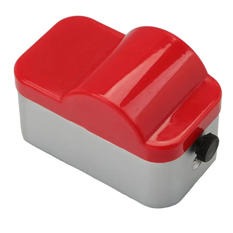 AEE6-Aluminum Wheel Oil Edge Bucket Tool Diy Easy To Clean Small Box Professional Work Tools Leather Craft Workshop Kit