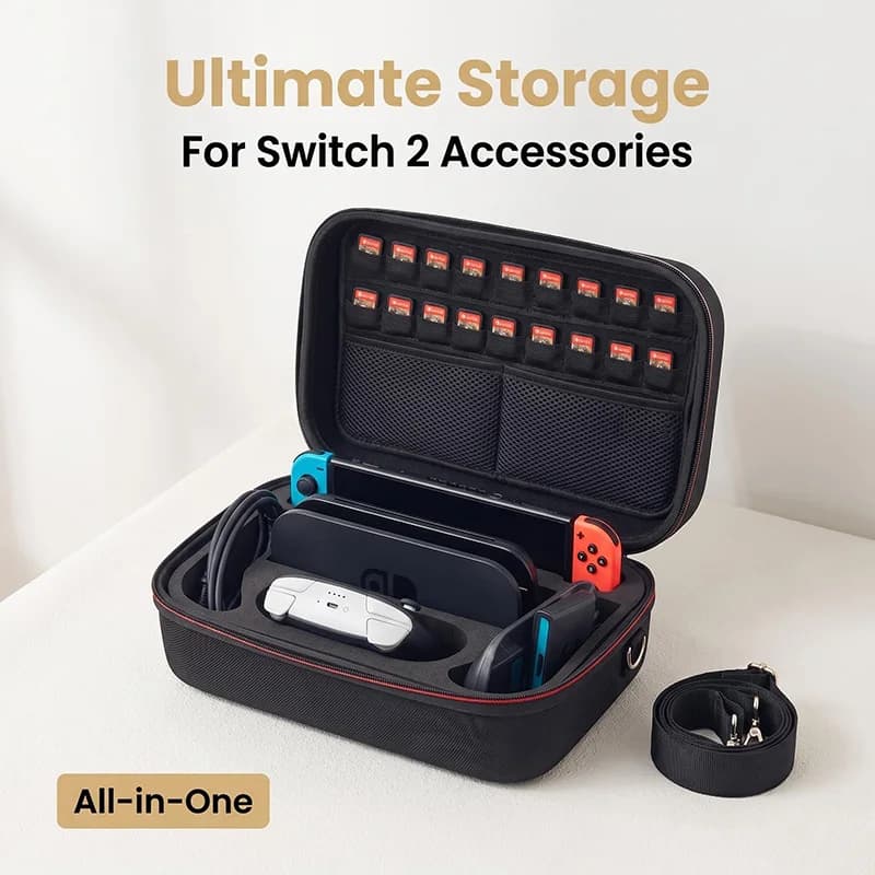 Borsa portaoggetti All-in-One per NS Switch 2, custodia portatile per accessori di gioco NS Switch 2