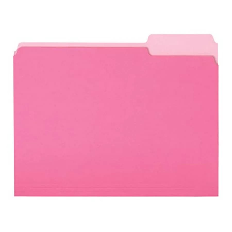File Folders for Organization, Letter Size, 1/3 Cut Tab