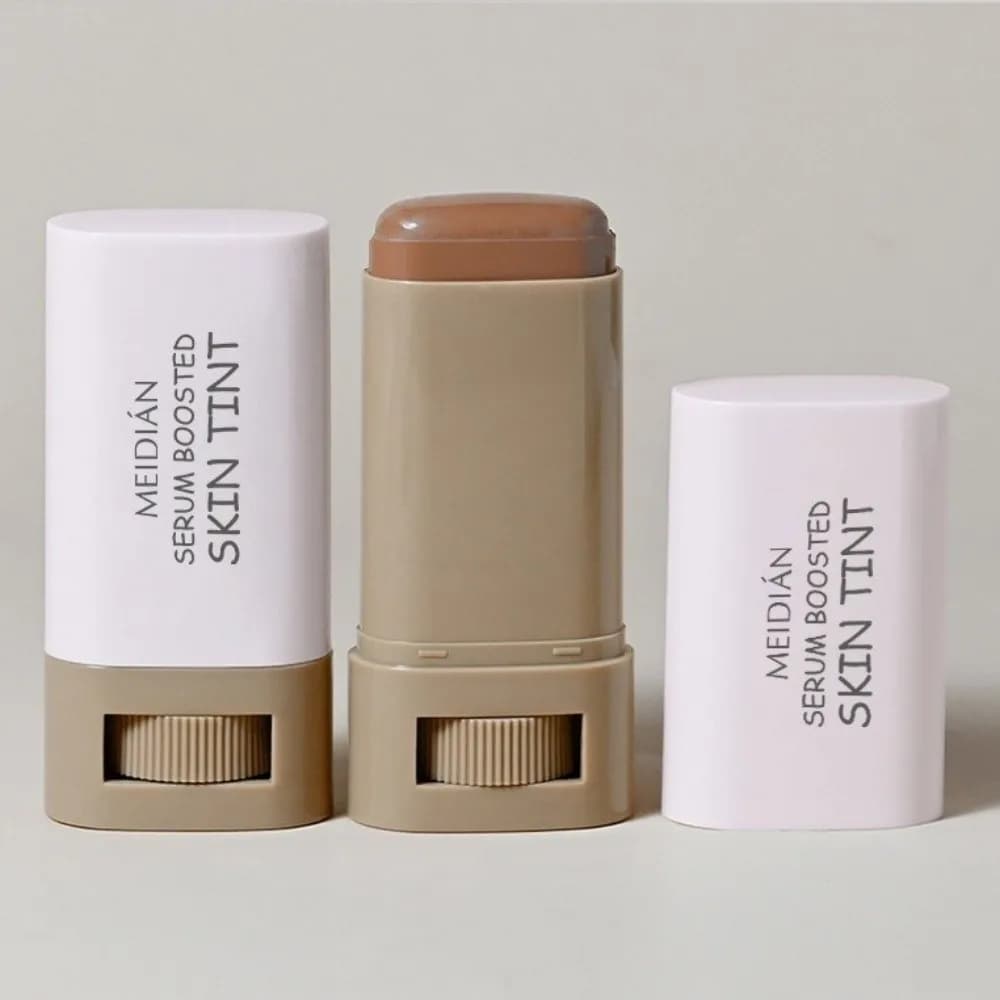 Fondotinta Solido Naturale in Stick Nutriente e Impermeabile per il Viso, Copertura a Lunga Durata, Stick Colorante per la Pelle per Uso Quotidiano