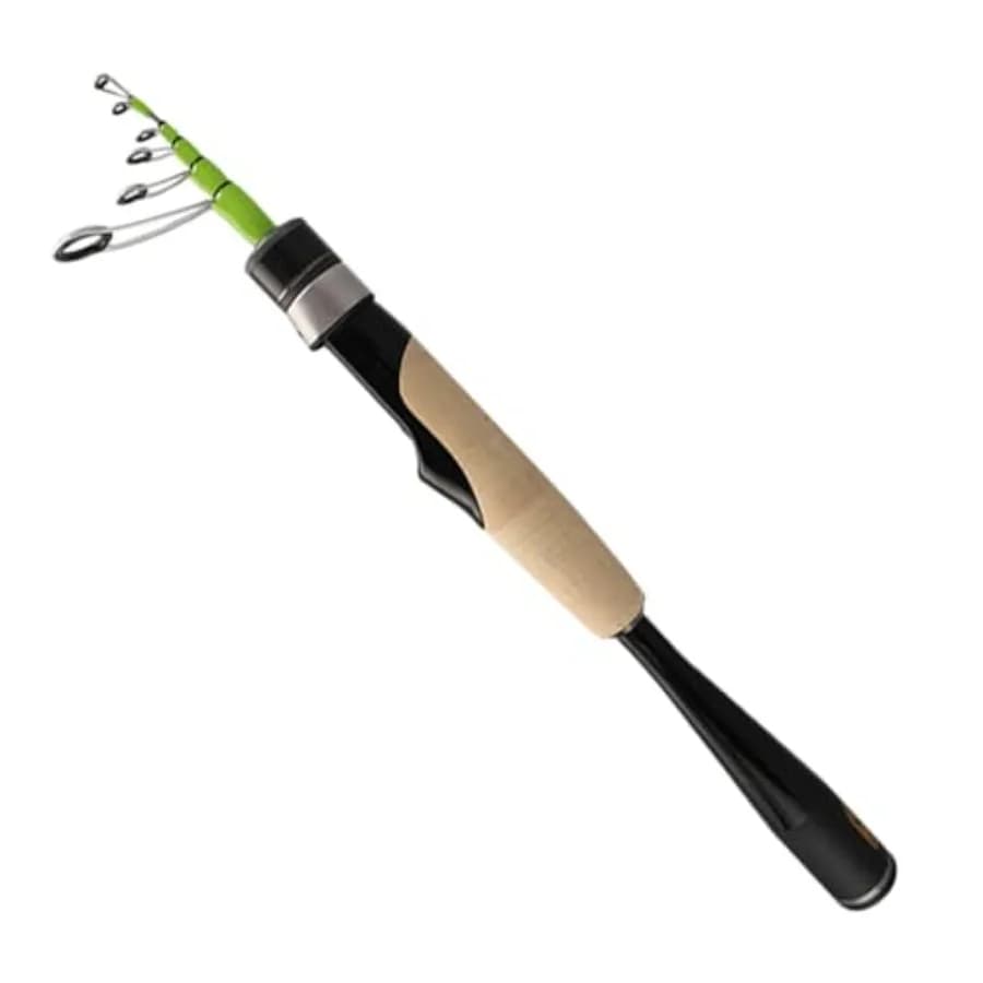 Canna da pesca telescopica Canna ultraleggera o leggera in fibra di carbonio per spinning casting con anelli Fuji Alconite e mulinello da mare