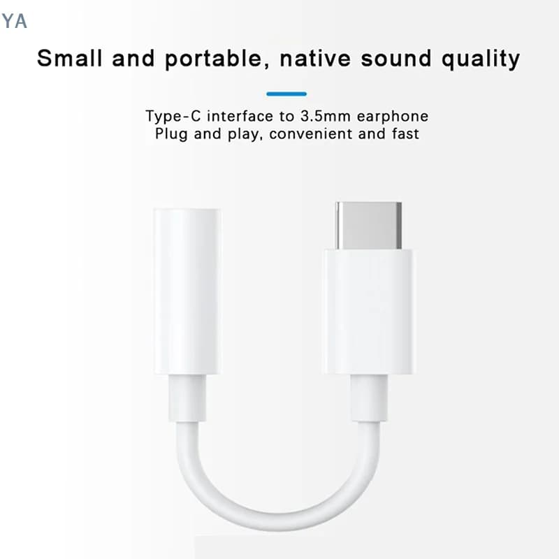 【YA】Adattatore da tipo C a 3,5 mm Aux, cavo audio jack da tipo C a 3,5 per convertitore cuffie telefono