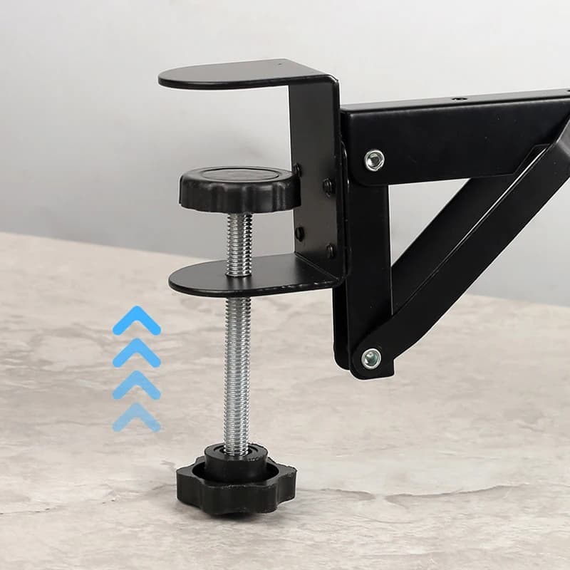 Supporto da scrivania pieghevole a L, resistente, senza foratura, salvaspazio, estensione per scrivania, accessori hardware