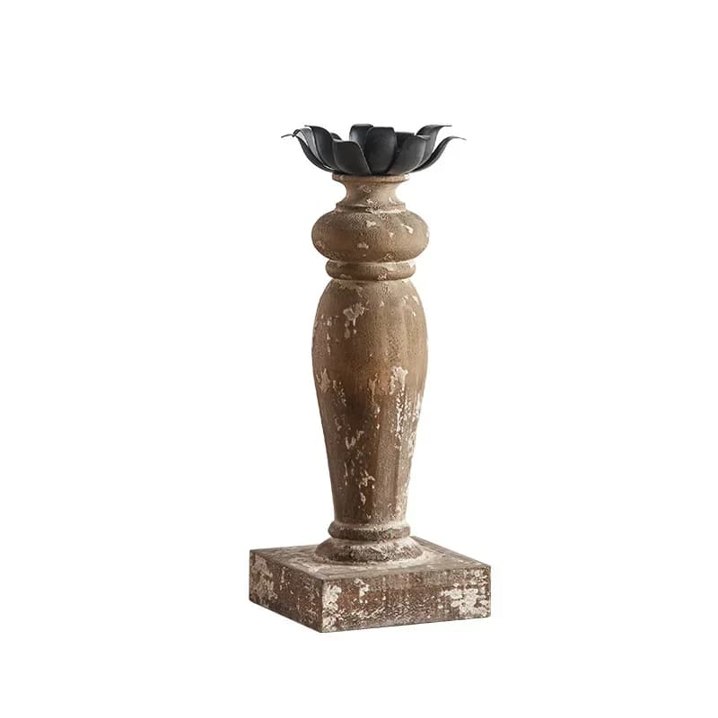 Portacandele vintage in stile giardiniera, ornamento romantico per la luce delle candele