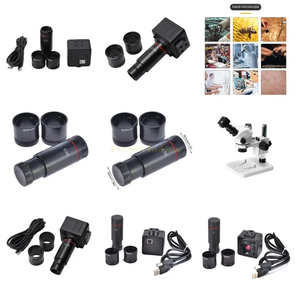 A2BE 0,5x/1x 5MP Microscopio USB Microscopio Elettronico conducente gratuito Cattura immagini risoluzione- video da 30