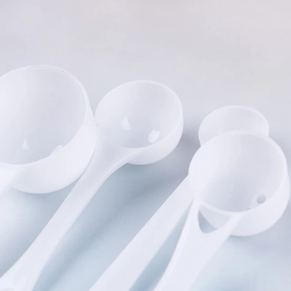 10PCS DIY Protein Powder Scoop Coffee Milk 1/3/5/10g Plastic Measuring Spoon