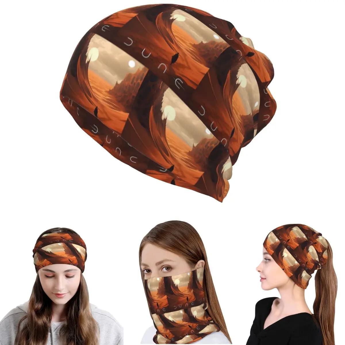 Dune 2020 Fan Art Bandana, copricollo, maschera, sciarpa, copricapo multifunzione, berretto, cappello per uomo, donna, adulto, per tutte le stagioni
