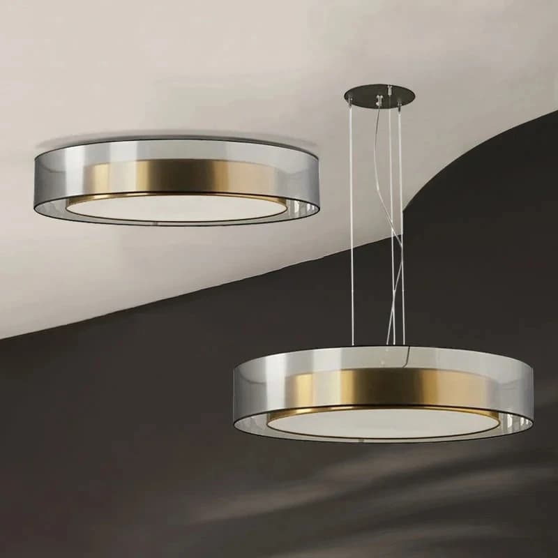 Lampada a sospensione ad anello con atmosfera semplice postmoderna Lampada da soffitto rotonda nordica Ristorante Camera da letto Soggiorno Illuminazione per decorazioni per la casa