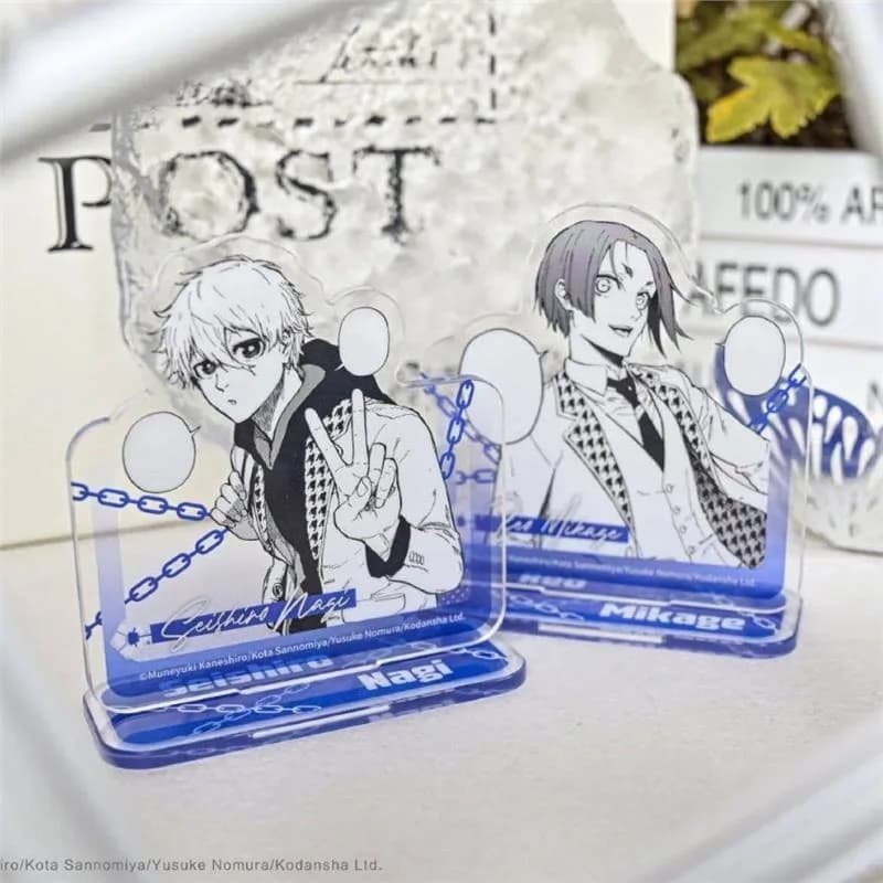 Blue Lock Periferiche anime giapponesi Nagi Seishiro Supporto acrilico Ornamenti da scrivania da collezione Regali di compleanno creativi per il giocattolo del ragazzo