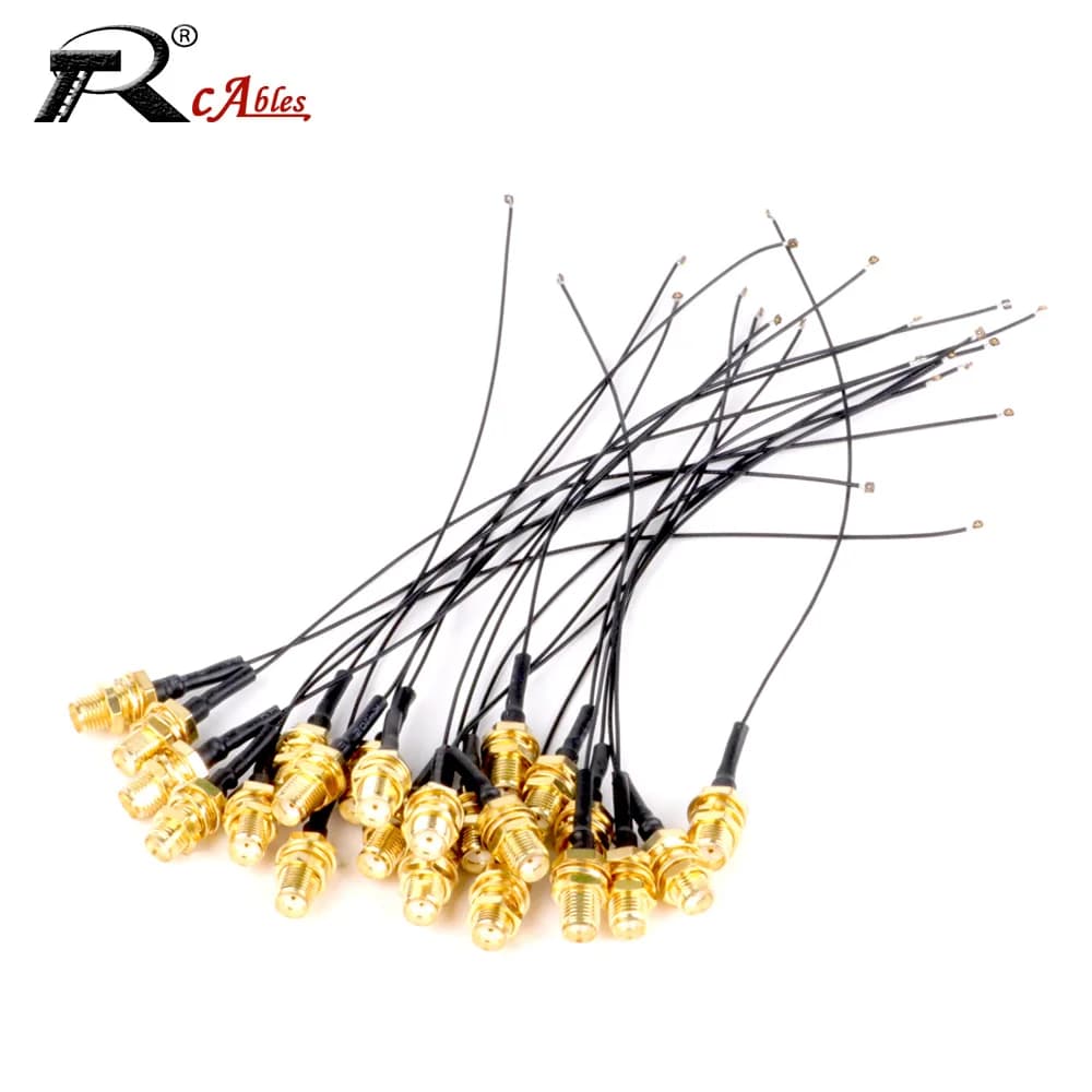 10 PEZZI/LOTTO Cavo di Prolunga Pigtail RG1.13mm 0.81mm MHF RF da SMA Femmina a U.FL MHF 4 Femmina RP SMA Maschio per Antenna WIFI