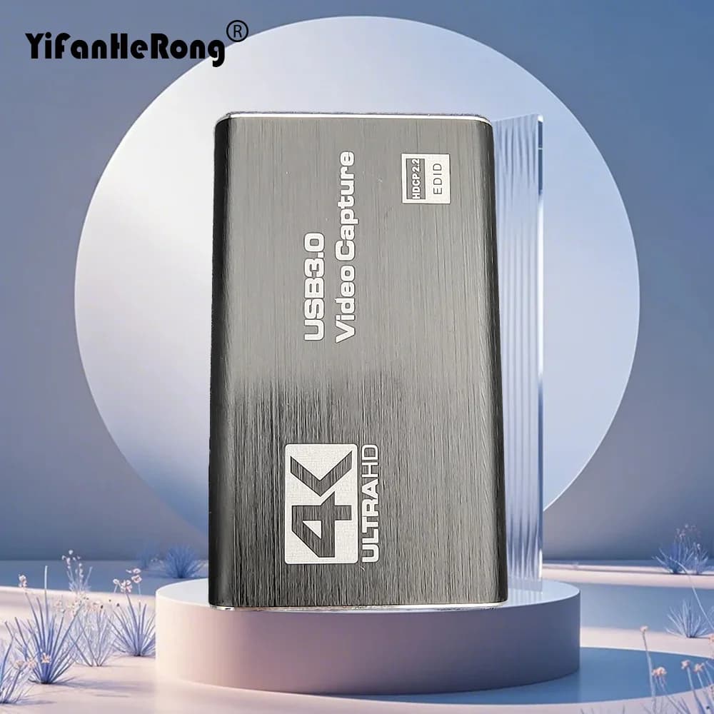 Scheda di acquisizione video HD 4K 1080P 60fps per scatola di registrazione per telecamera HDTV - Compatibile con USB 3.0 PC Live Streaming Grabber Recorder