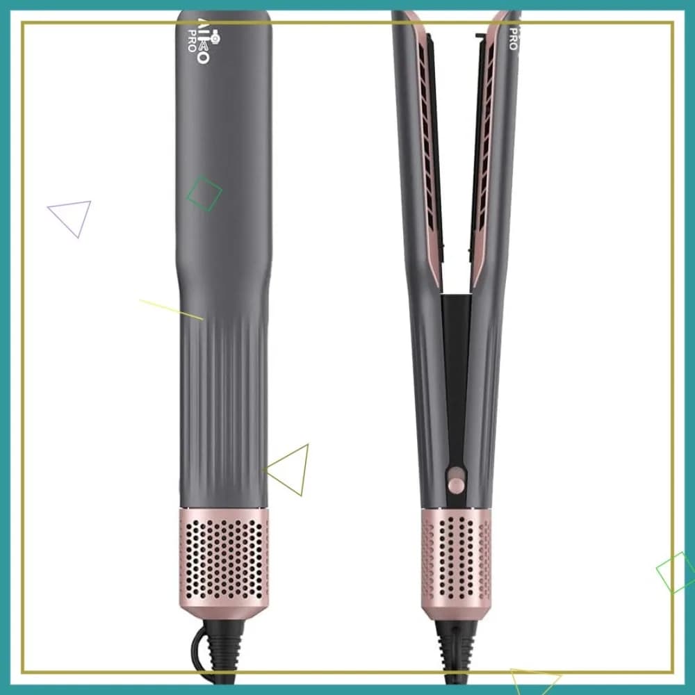 Piastra e Asciugacapelli 2-in-1 Ionico, per Capelli Bagnati e Asciutti, Asciugatura Rapida