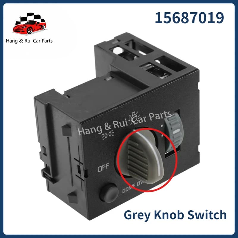 15687019 Interruttore per fari e luci di posizione montato sul cruscotto per camion Chevy GMC C1500 C2500 C3500 DS876 15687019 93443101