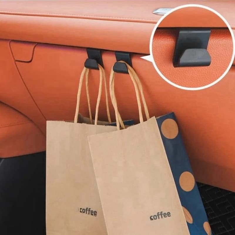 Gancio Salvaspazio per Auto, Organizzatore Compatto da Parete in Plastica Resistente per Interni