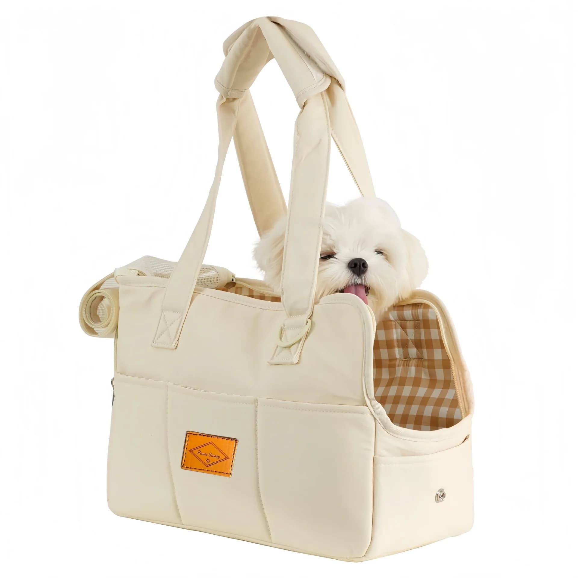 Portable Pet Carrier Bag for Cats Small Dogs, Breathable Travel Tote with Handles, Soft Crate for Car Outdoor Walks