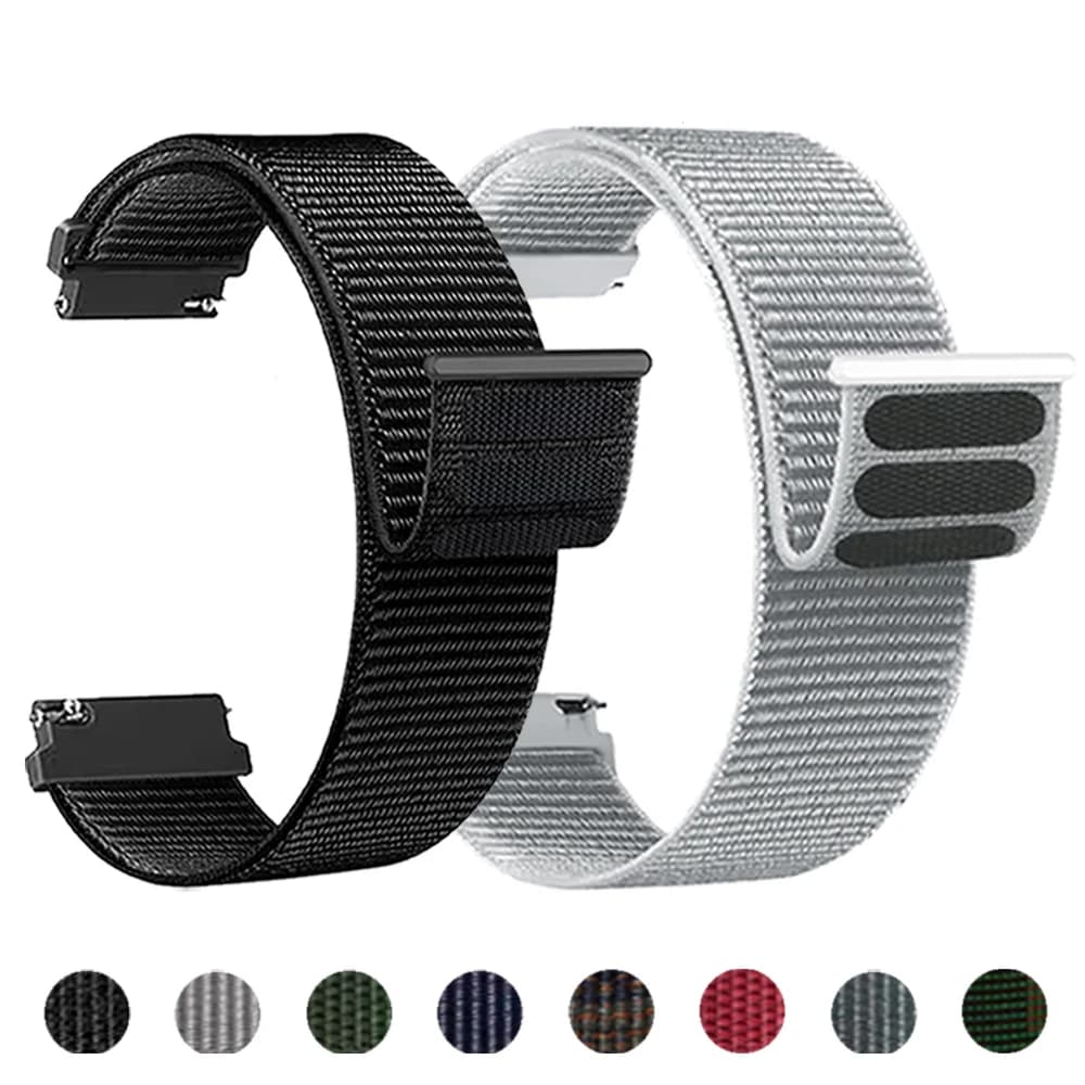 20/22mm Velcro Loop Nylon Band for COROS PACE 4 Breathable Bracelet for COROS APEX 4 42mm/PACE 3 2/APEX 2 Pro/APEX 46 42mm Strap