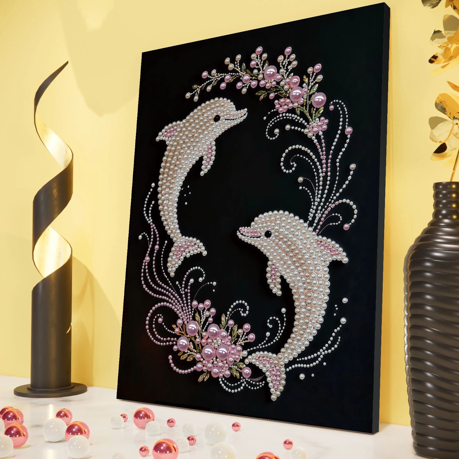 Fai da te perla diamante punti dipinti immagine artigianale per adulti decorazioni per la casa pittura diamante artistico con cornice 30x40 cm