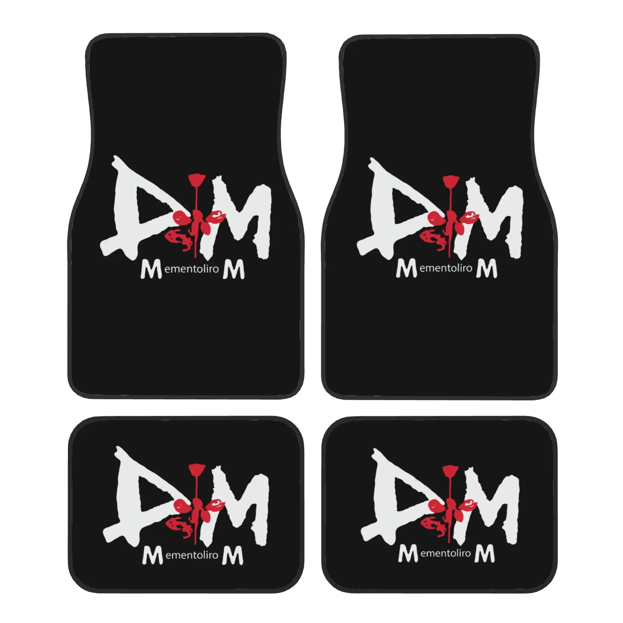 Car Floor Mats 4 Pcs Crystal Velvet Heavy Metal Rock Band Depeche Cool Mode Universal Front Rear Foot Mats Rugs Pieces Auto