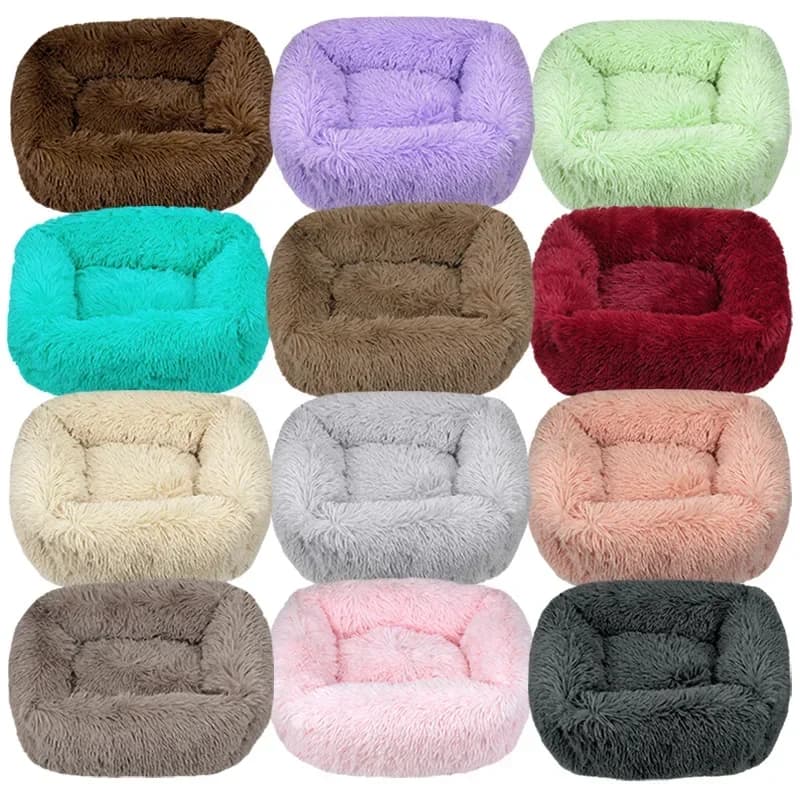 Cuscino per letto per cani Letti per gatti in peluche super morbido per cani Gatto Inverno caldo per dormire Cuccia per animali domestici Divano per cani rimovibile Tappetino per cani di grandi dimensioni