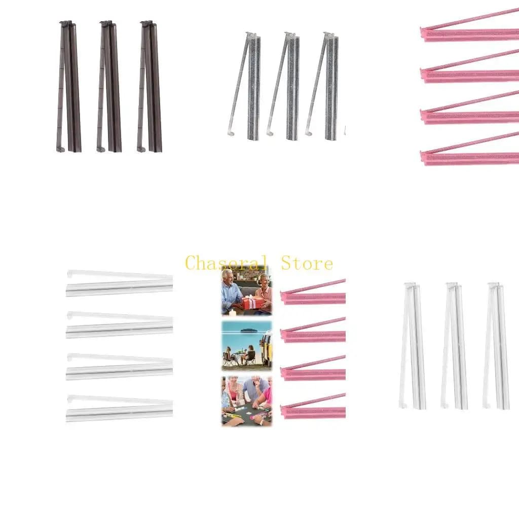 E7CE 4 pezzi trasparenti per Mahjong con pusher American Tile Organizers Accessorio per Mahjong