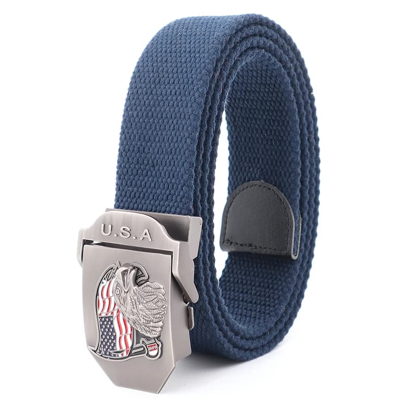 3D Eagle Print Belt for Men Tactical Fashion Jeans Buckle Designer Belt Cinturones De Hombre Cinturones De Mujer