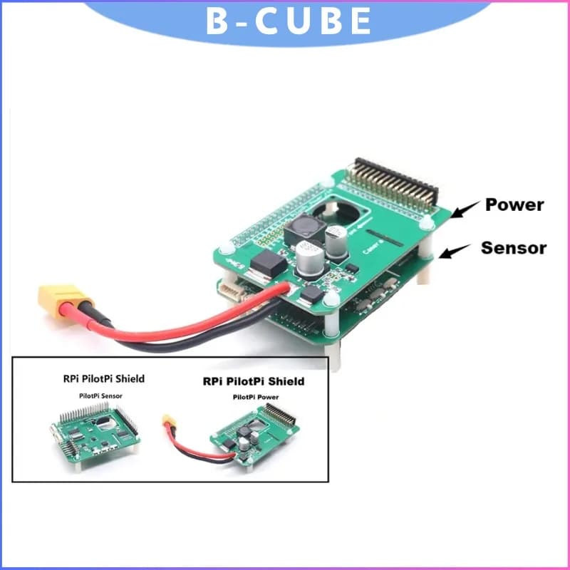 RPi PilotPi Shield per il controllo di volo del firmware Pixhawk e Raspberry Pi PX4 con sensori e alimentazione, pilota automatico per elicottero e aereo