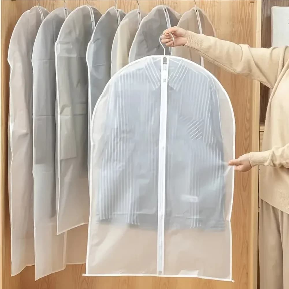Borsa per vestiti lavabile con copertura per indumenti antipolvere appesa per abito da sposa, cappotto, armadio, guardaroba, stoccaggio di vestiti