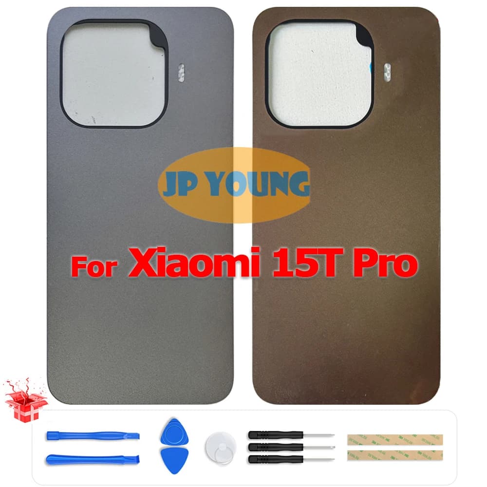 Original Battery Back Cover Glass Rear Door Housing with Camera Lens for Xiaomi 15T Pro 2506BPN68G - Replacement