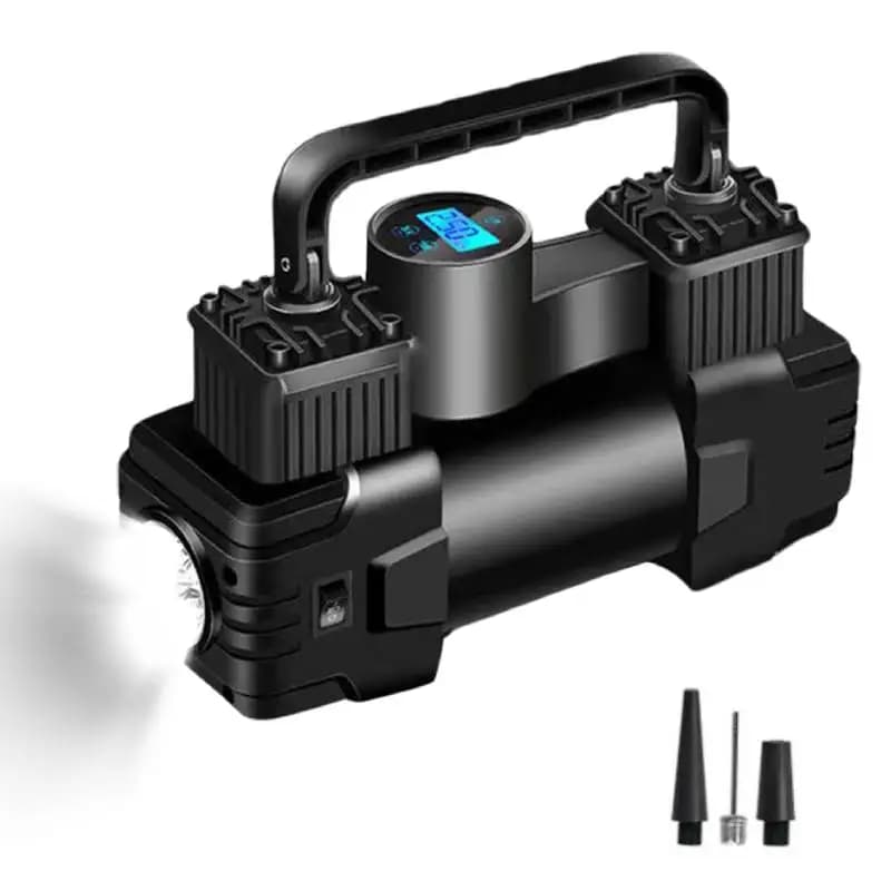 Pompa ad aria per gonfiaggio pneumatici per carichi pesanti Pompa ad aria 12V 150PSI con pompa gonfiabile automatica a luce LED di emergenza per camion, SUV, auto, camper