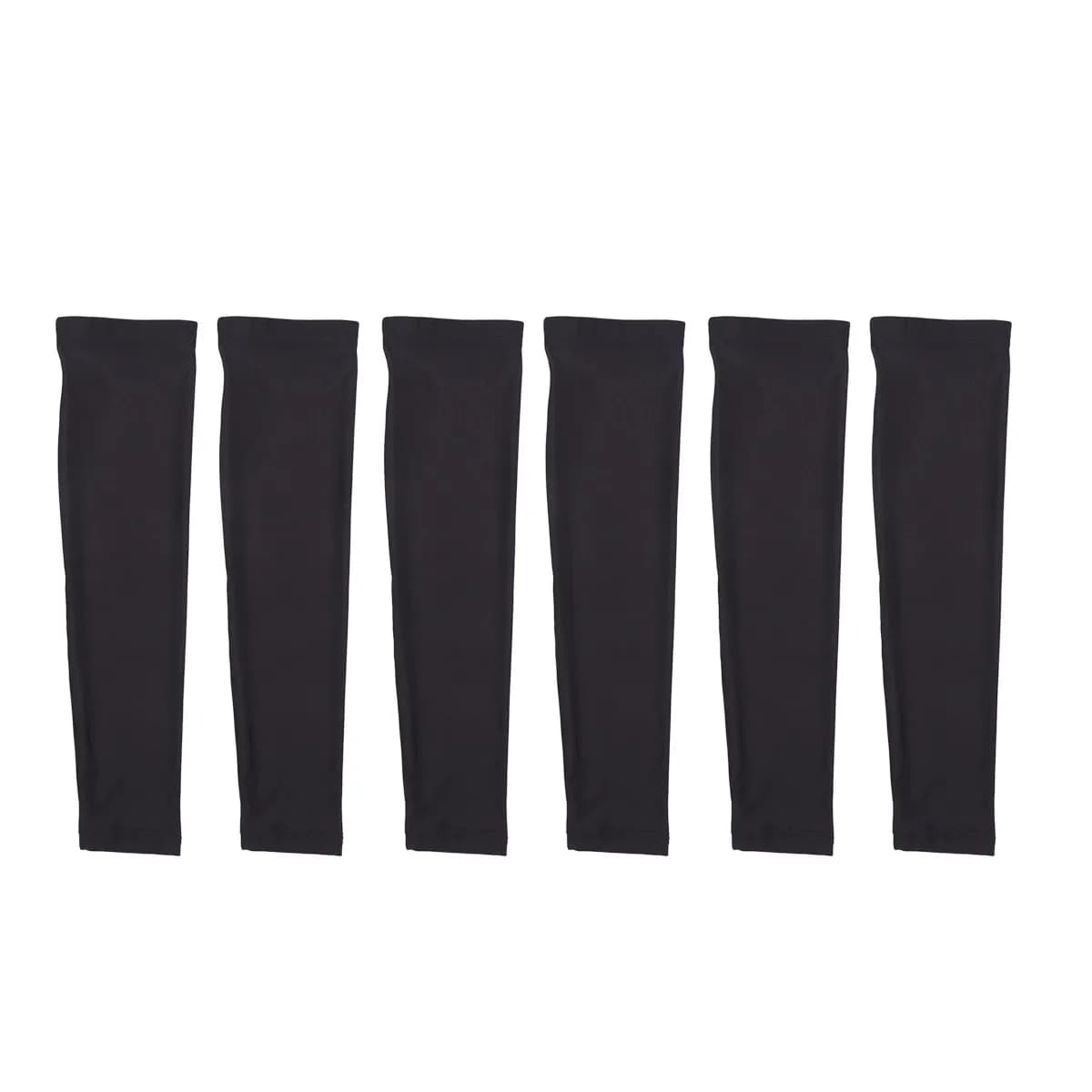 3 Unisex Cooling Sleeves Paia with UV Protection, Coprimanica Lunghe for Cycling, Hiking, Guide, Camping, Size XL, Black