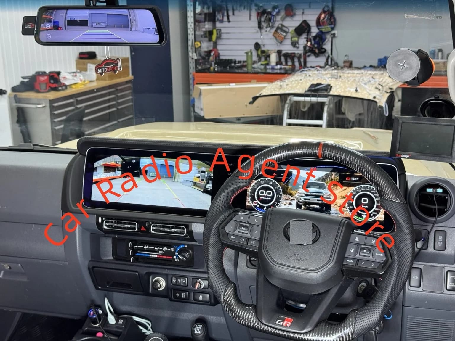Per Toyota Land Cruiser LC70 LC71 L76 lc78 lc79 2007-2021 Android Auto Carplay Automotive Modifica del pannello strumenti LCD
