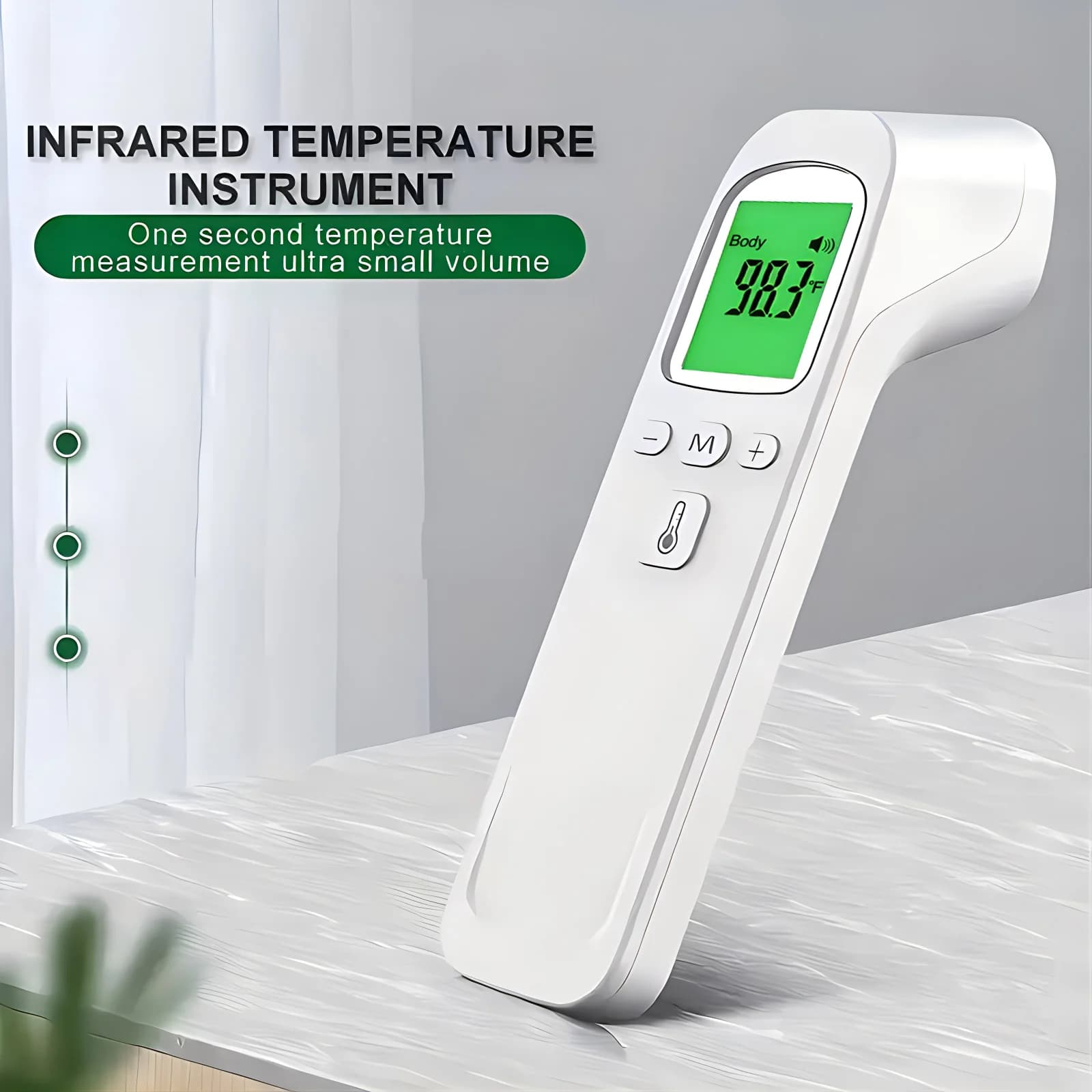 Handheld Thermometer Forehead Thermometer Digital Display Alarm Body Thermometer/Finger Pulse Oximeter