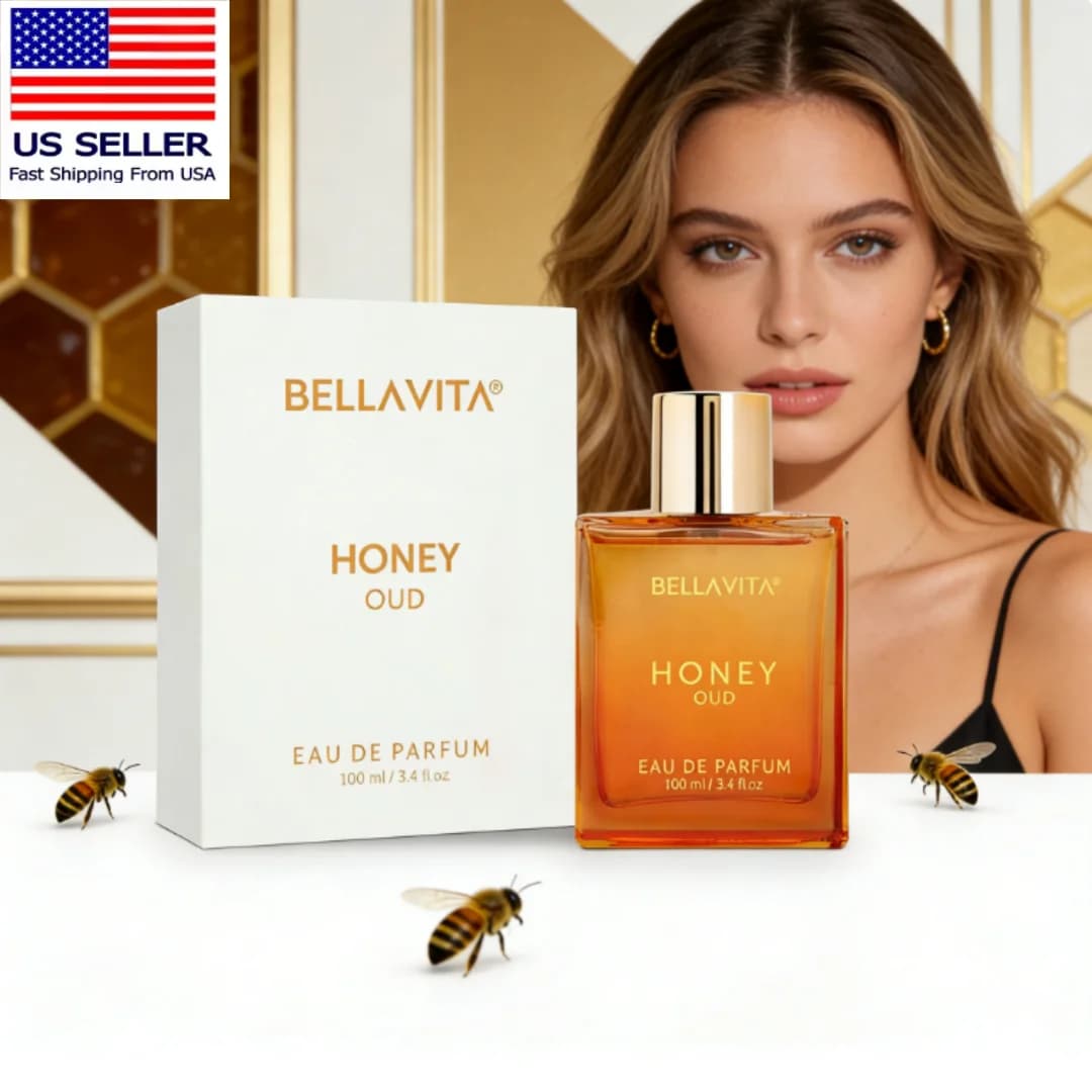BellaVita Luxury Honey Oud EDP 3.4oz / 100ml Profumo Unisex Lunga Durata Caldo Dolce Ambrato Vaniglia Ideale Regalo di Natale
