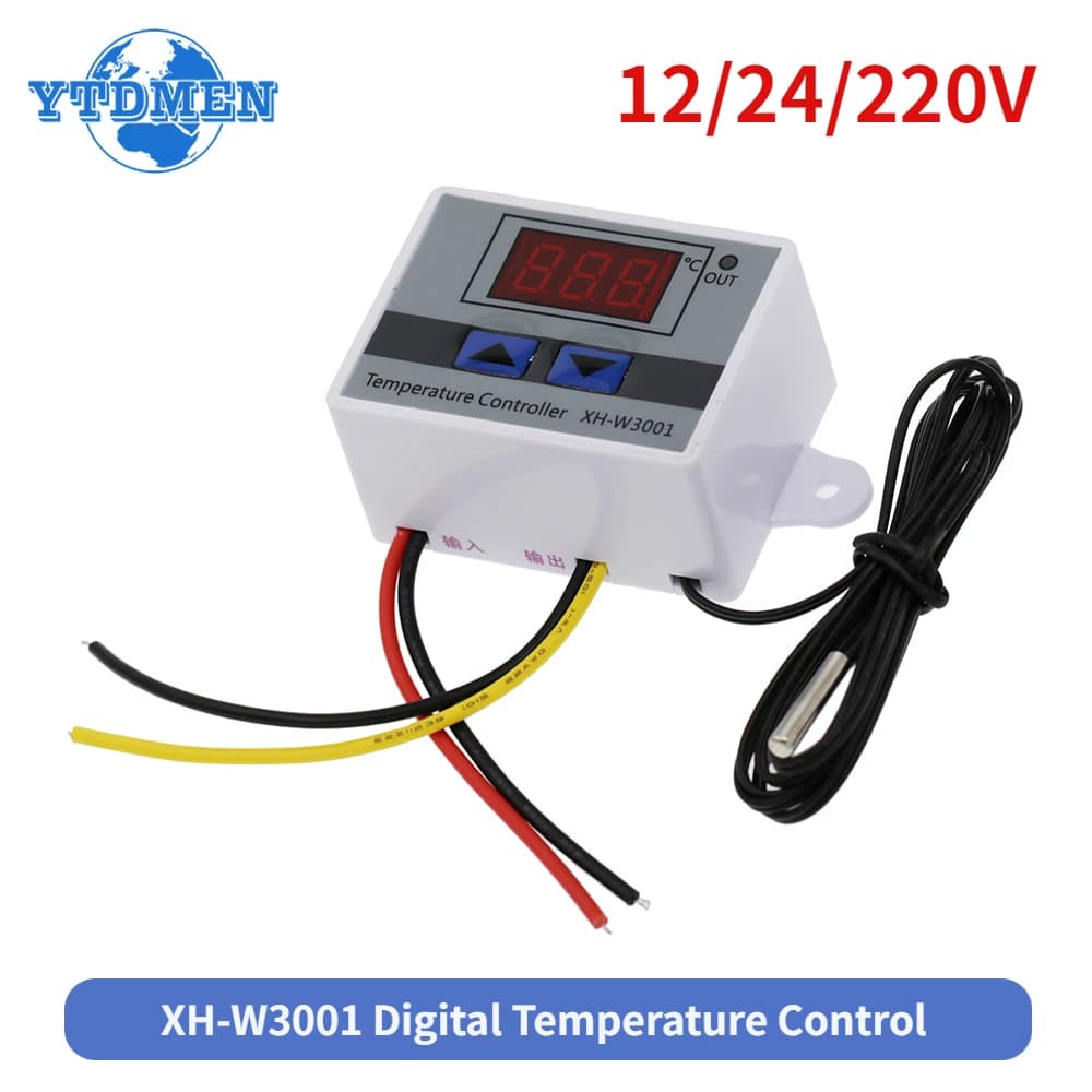 XH-W3001 controllo digitale temperatura Microcomputer termostato interruttore termometro nuovo termoregolatore 12V/24V/220V 10A