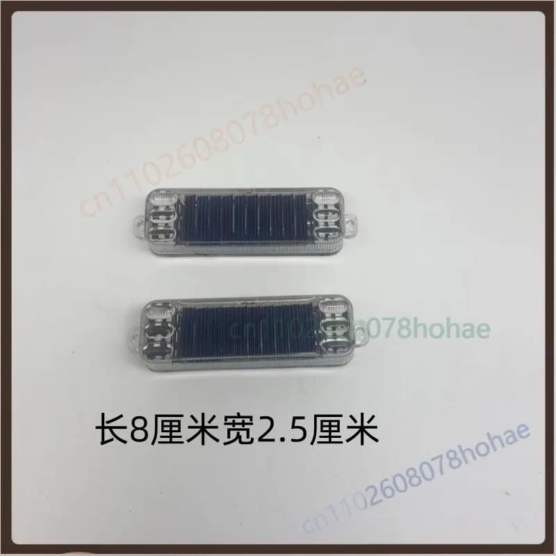 Solar LED Strobe Warning Light Waterproof Anti-rear Collision Lamp For Car Truck Motorcycle E-bike Safety Electrical Parts