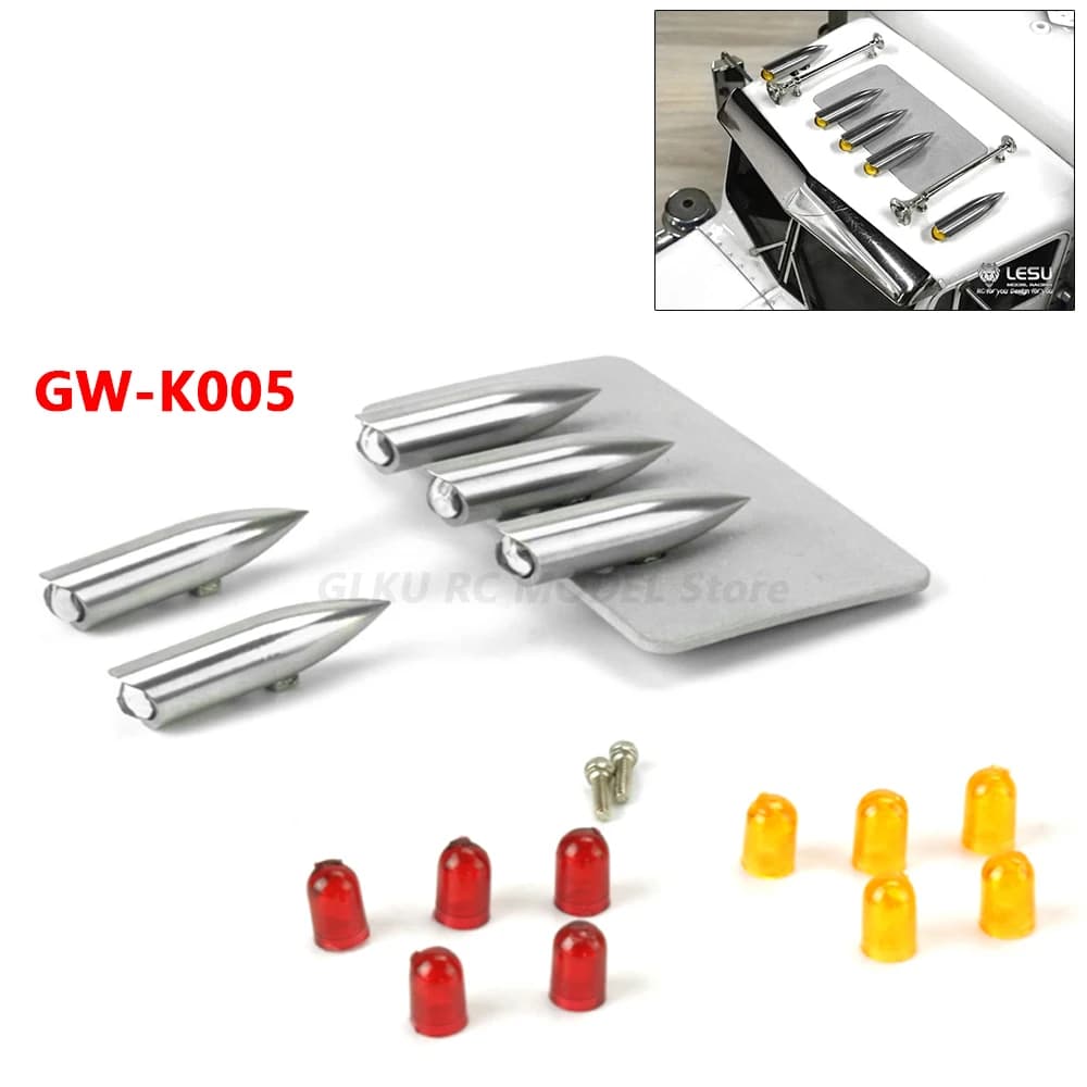LESU tetto faretto LED GW-K005 per Tamiya 1/14 RC American King trattore camion faro parti di aggiornamento o parti fai da te