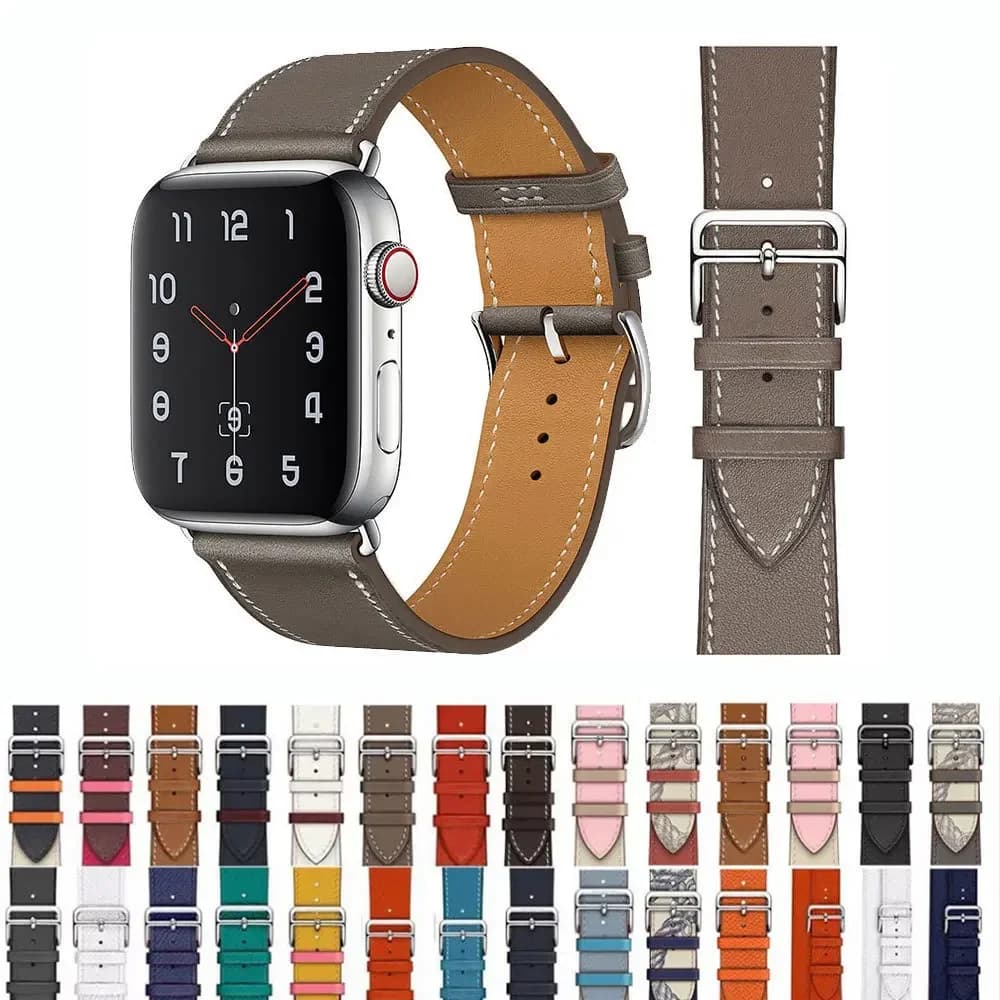 Cinturini per orologi in pelle per cinturino Apple Watch 44mm 49mm 45mm 42mm 40mm 41mm 38mm bracciale sportivo serie iWatch Ultra muslimah